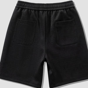 Short en molleton personnalisé pour hommes, vente en gros de mélange de coton, décontracté, été, style solide, cordon de serrage, taille élastique, poches latérales - Product Image 5