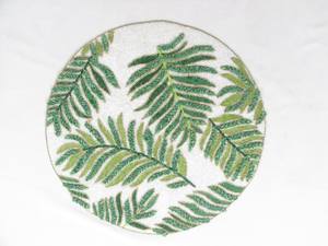 <b>Beaded</b> <b>Placemat</b> Handmade Round Charger for Luxury Dining & Holiday Decor Unique Piece Handmade <b>Beaded</b>, <b>Placemat</b>, Housewarming - Product Image 6