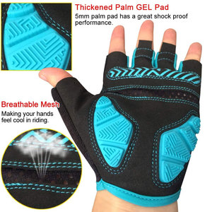 Guantes de ciclismo sin dedos de diseño personalizado de alta calidad para hombres y mujeres Guantes de bicicleta para bicicleta - Product Image 3