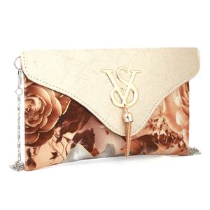 กระเป๋าคลัทช์พิมพ์ลายดอกไม้สำหรับผู้หญิง (1875) - สีเบจ - Product Image 2