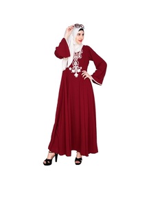 Flare Dubaï Style Lin Modeste Abaya Moderne Causal Turquie Style Abaya avant Ouvert Abaya Musulman Modeste Robe Chaude - Product Image 5