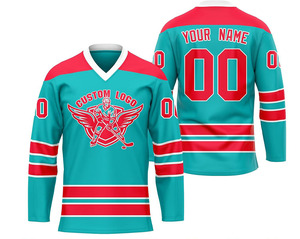 Tenzo Intl 2026 Nuevo Diseño Jersey de Hockey sobre Hielo Sublimado Personalizado de Alta Calidad, Transpirable, de Secado Rápido y Antibacteriano - Product Image 1