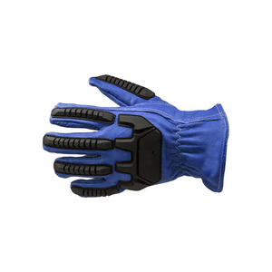 Guantes DE TRABAJO resistentes a los cortes antiimpacto personalizados 2024, los mejores guantes de cuero sintético con forro de goma Spandex de nailon, Uso protector - Product Image 5