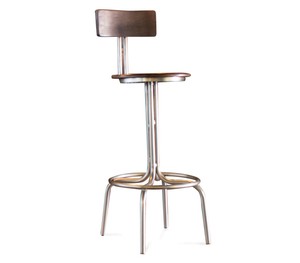 Chaise de bar moderne au design actuel, éco-responsable, avec structure en acier inoxydable, assise confortable, mobilier de bar très vendu pour bars et hôtels - Product Image 4