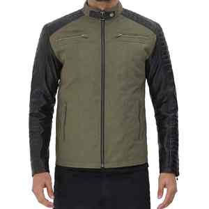 Chaqueta de moto de cuero de vaca Producción OEM para hombres Logotipo personalizado Aceptado Ajuste elegante y protector - Product Image 2