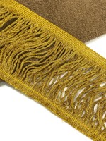 Vente en gros KUSHANG TEXTILE 8" 20CM Frange décorative en nylon double fil, épaisse et soyeuse, type chainette, à pampilles et bouillon, pour rideaux et mariages