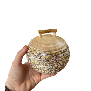 Độc đáo tre Jar/Việt <span class=keywords><strong>Spun</strong></span> tre lidded nồi bát tay sơn khảm nhuộm vỏ trứng mô hình bởi eco2go - Product Image 1