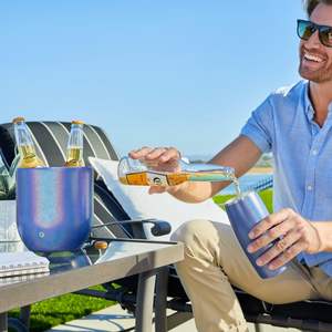 ถังน้ำแข็งสแตนเลสที่สง่างามพร้อมฝาปิดและที่คีบอุปกรณ์เสริมบาร์สำหรับบาร์เทนเดอร์และงานปาร์ตี้ - Product Image 2