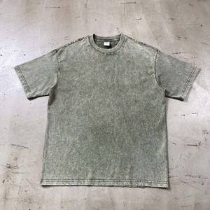 Acid Wash Hombres Camisetas High Street Style Ropa de hombre Camisas de talla grande Venta al por mayor Ropa de verano más vendida Camisas de manga corta - Product Image 2