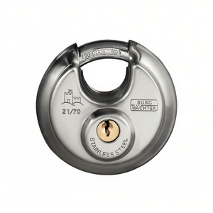 BURG-WCHTER กุญแจล็อคทรงกระบอกสแตนเลส ขนาด 21 70 70 มม. ตัวล็อคกว้าง ใช้กุญแจแยกกันได้ สำหรับรั้ว ระแนง และประตู - Product Image 3