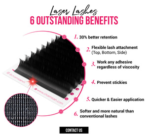 CharmLash Lash Extensions Wholesale <b>Vendor</b> Volume Private Label Korean PBT Laser <b>Eyelash</b> Extensions Lash Packaging Mega Volume - Product Image 6
