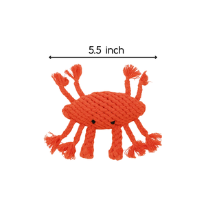 Cute Crab Plush Dog <b>Toy</b> <b>Interactive</b> Squeaky <b>Pet</b> <b>Toy</b> Made of Cotton <b>for</b> Playing with Fish Rabbit Other <b>Pets</b> Comes in a Bag - Product Image 4