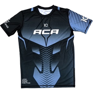 Conjunto de Ropa de Entrenamiento de MMA Personalizada por Sublimación, Rashguard de Manga Corta y Pantalones Cortos de Lucha para Entrenamiento de Jiu Jitsu y Artes Marciales - Product Image 3