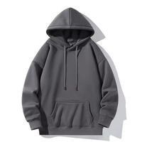 Sweat à capuche d'hiver personnalisable avec patch 3D en chenille, 100% coton, molleton épais, brodé, écologique, coupe-vent, respirant et doublé