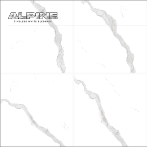 Carreaux de marbre ALPINE White Elegance Model-GL-66165 mur et sol 600x600mm Surface brillante Produit céramique Novac - Product Image 1