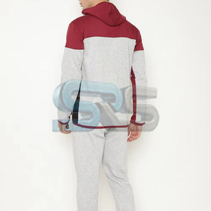 Chándal Ligero para Hombre, Algodón y Poliéster, Logotipo Personalizado Impreso, Cremallera, Ropa de Entrenamiento, Jogging, Ropa Casual de Calle, Venta al por Mayor, Pakistán - Product Image 6