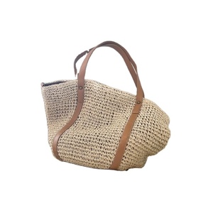 กระเป๋าสะพายไหล่ขนาดใหญ่กระเป๋าช้อปปิ้งและกระเป๋าผ้าทอสำหรับฤดูร้อนพร้อมกระเป๋าชายหาดมาคราเม่มังสวิรัติส่งตรงจากผู้จำหน่ายอินเดีย - Product Image 1