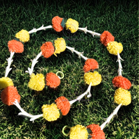 Nouvel Arrivage : Décorations Florales Artisanales de Marigold et Rose avec Tube pour la Maison, les Mariages, les Fêtes et la Décoration Mehendi