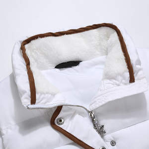 2024 nouveau Style Crop Top Puffer Vest meilleur matériau conçu pour l'hiver prix bon marché avec décoration de bouton - Product Image 4