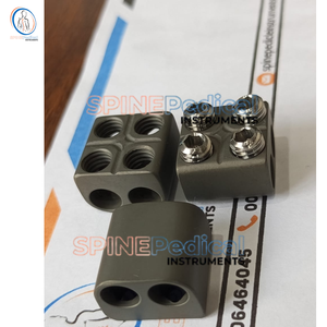 Pakistan-Gemaakte Titanium Offset <span class=keywords><strong>Domino</strong></span> Connector Voor Wervelkolom Fixsatie Chirurgische Instrumenten Basis - Product Image 6