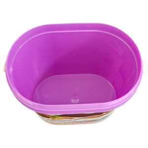 DOK507 Diseño especial 500ml Contenedor de PP IML a prueba de manipulaciones y tapa de PP IML para alimentos (helado de mantequilla de chocolate...) Embalaje - Product Image 6