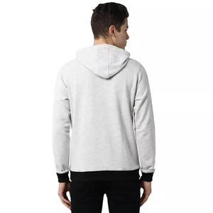 Jersey ajustado de algodón y poliéster para hombre, Sudadera con capucha y bolsillos tipo canguro - Product Image 2