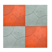 Dalles de pavage Taille 30X30cm Revêtement de sol Surface blanche haute brillance Couverture de surface 40x40cm Pavés en porcelaine Texturé lisse Vitrifié