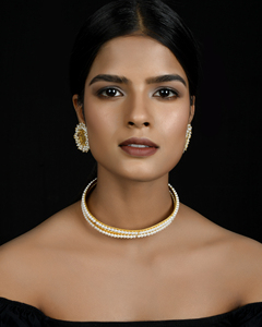 2025 nouveauté collier de perles d'eau douce plaqué or pour les femmes Style à la mode avec laiton pour les mariages fêtes cadeaux - Product Image 1