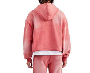 Ensemble de survêtements GSM lourds personnalisables de haute qualité avec logo personnalisé à des prix abordables pour hommes, délavés à l'acide pour l'hiver - Product Image 6