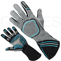 Gants de karting personnalisés de haute qualité, respirants, unisexes, en polyester léger, compatibles écran tactile, à doigts entiers