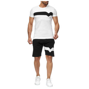 Ensemble été 2 pièces personnalisé grande taille pour hommes T-shirt et short de sport décontractés respirants à séchage rapide pour vêtements de sport - Product Image 2