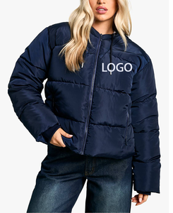 Chaqueta Acolchada de Algodón para Mujer, Talla Americana, Estilo Hip Hop, Cierre de Cremallera, Diseño Urbano, Manga Larga - Product Image 3