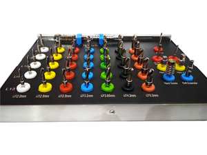 ชุดดอกสว่านปลูกฝังรากฟันเทียมแบบกรวย พรีเมียม ยูนิเวอร์แซล 42 ชิ้น ชุดดอกสว่านผ่าตัด พร้อมทอร์ค แร็คเช็ต แบบใช้มือ ผลิตจากสแตนเลสเกรด A+ - Product Image 3