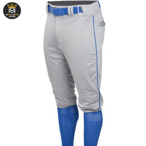 Venta al por mayor Pantalones de béisbol para adultos Protección de rodilla doble Absorbe la humedad Ajuste Atlético - Product Image 2