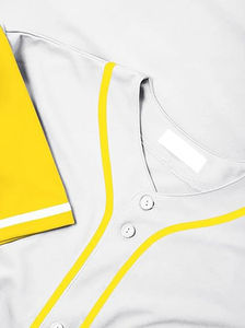 Maillot de Baseball vierge jeunesse avec bouton de Logo de nom d'équipe brodé à manches courtes vêtements de sport unis uniforme respirant - Product Image 5