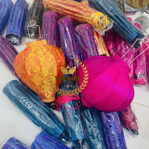 เวียดนามฮอยโคมไฟผ้าไหมสำหรับตกแต่งกลางแจ้ง - Product Image 1