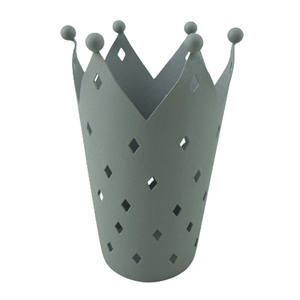 Best Iron Votive with Grey Stone <b>Large</b> Usable for Home Metal Votive <b>Candle</b> Jars Rustic Farmhouse <b>Candle</b> Votive Jar - Product Image 6