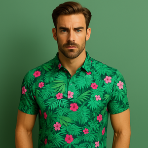 Camisa de Golf Personalizada con Logotipo, 100% Algodón, para Hombre, Bordada, Uniforme de Oficina, Lona, Sólida, Transpirable, de Media Manga - Product Image 3