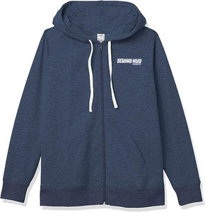 Sweat à capuche zippé vierge personnalisé de plus de taille Sweat à capuche zippé personnalisé Sweats à capuche pour femmes Polaire lourde Épaisse Mode Coton mélangé à impression bouffante - Product Image 6