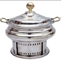 Ensemble de chauffe-plats en métal Buffet de luxe moderne chauffe-plats or aluminium chauffage hôtels restauration alcool carburant