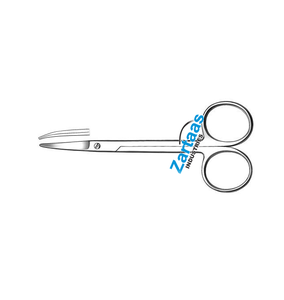 Instruments dentaires en acier inoxydable de haute qualité Ciseaux à gomme Blunt Blunt Instruments chirurgicaux incurvés 12 cm - Product Image 3