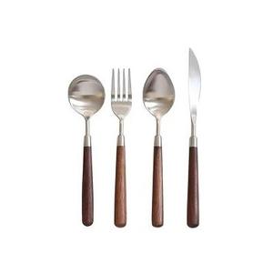 Juego de Cubiertos de Acero Inoxidable de Alta Gama con Mango de Madera, Diseñado para Comedores de Lujo, Hoteles, Fiestas y Celebraciones - Product Image 2