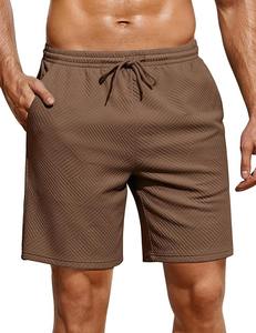 Short de gymnastique de haute qualité pour hommes, couleur personnalisée, short de basket-ball décontracté en coton avec cordon de serrage, motif solide, taille moyenne, fournisseur pakistanais - Product Image 1