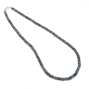 สร้อยคอลูกปัดลาบราดอไรต์แวววาวสร้อยคอลูกปัดลาบราดอไรต์ธรรมชาติสำหรับเป็นของขวัญสำหรับผู้หญิง - Product Image 2