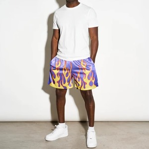 Men's Quick Dry Mesh <b>Athletic</b> Shorts for Fitness Training Gym Workouts Outdoor Adventures Casual Use Sublimation Transfer Print - Product Image 4