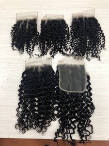 Frontal Curly Big G Hair, fabrication au Vietnam, paquets de cheveux humains, pas d'emmêlement, pas de perte, pas de brillance - Product Image 5