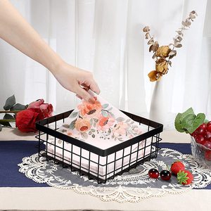 Soporte decorativo para servilletas de cocina, cesta negra para centro de mesa, accesorios de vajilla, soporte para servilletas, gran oferta - Product Image 5