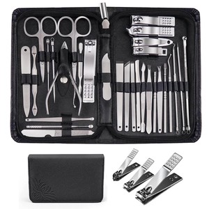 Ensemble de manucure et pédicure manuel de qualité supérieure avec ciseaux à ongles en acier inoxydable certifié CE - Product Image 3