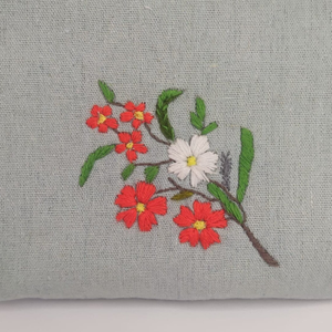 Sac en lin brodé à la main avec broderie de différentes couleurs sac à dos en lin 100% doux lavé OEM fabriqué au Vietnam - Product Image 2