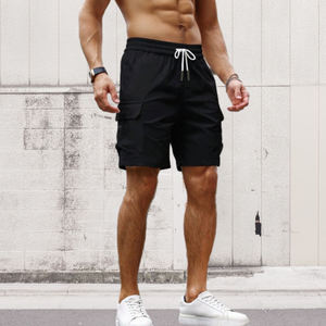 ผ้าทอยืดทนทาน กันเหงื่อ ลำลองสำหรับผู้ชาย แห้งเร็ว ระบายอากาศได้ดี เหมาะสำหรับออกกำลังกาย วิ่ง ฝึกซ้อมกลางแจ้ง กางเกงจ็อกเกอร์ เอวยางยืด - Product Image 5